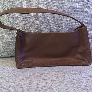 Tan Coach purse
